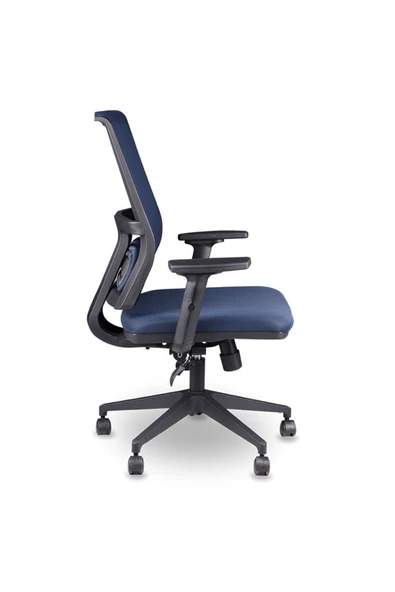 Koltukstilim   Bergama Lacivert Fileli Çalışma Koltuğu - Resim 3