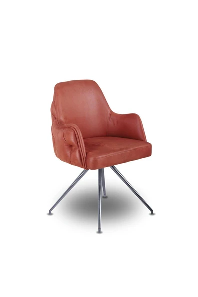 Koltukstilim    Zen Comfort Taba Deri Misafir Koltuğu - Resim 2