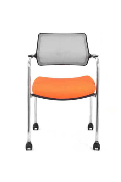 Koltukstilim   Rauna Turuncu Fileli Tekerlekli Çalışma Koltuğu Ofis Koltuğu ürün görseli