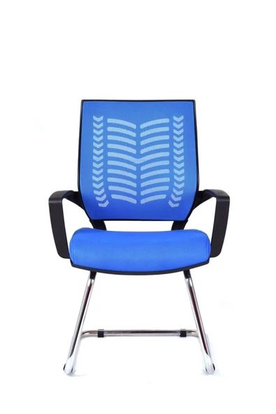 Koltukstilim   Valent Mavi Fileli Misafir Koltuğu Ofis Koltuğu