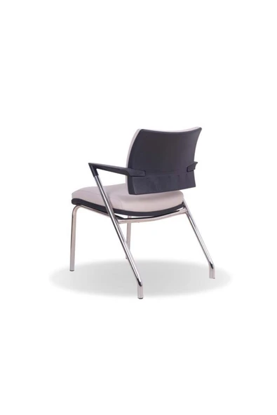 Koltukstilim    Sahra Beyaz Kumaş Ofis Koltuğu - 3