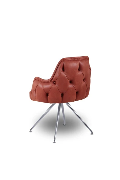 Koltukstilim    Zen Comfort Taba Deri Misafir Koltuğu - Resim 4