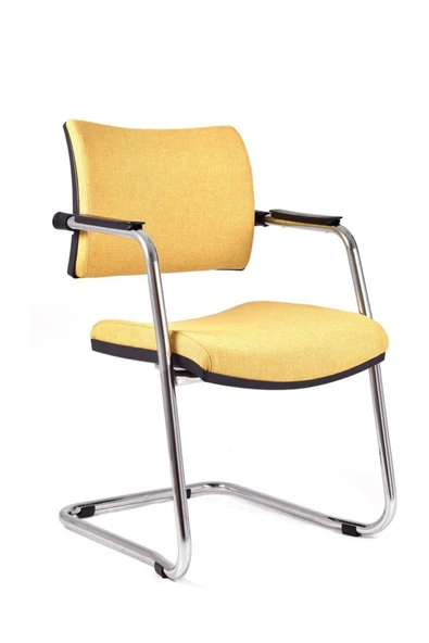 Koltukstilim   Sahra Sarı Kumaş Misafir Koltuğu Ofis Koltuğu - 2