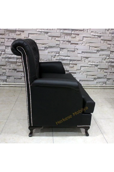 Koltukstilim   Lord Kapitone İkili Kanepe - Resim 4