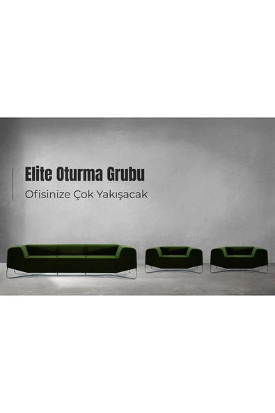 Koltukstilim Elite Kumaş Büro Oturma Grubu