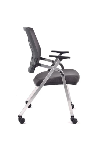 Koltukstilim   Lucca Antrasit Fileli Katlanır Masalı Çalışma Koltuğu Ofis Koltuğu - Resim 3
