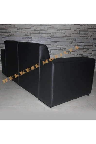 Koltukstilim    2 Kişilik Ofis Koltuğu Siyah - Resim 4