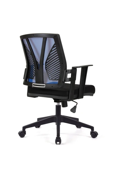 Koltukstilim   Savona Mavi Fileli Pls Çalışma Koltuğu Ofis Koltuğu - Resim 4