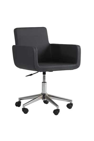 Koltukstilim   Siyah Deri Çalışma Koltuğu ürün görseli