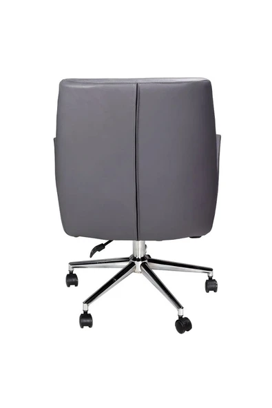 Koltukstilim   West Gri Deri Çalışma Koltuğu - Resim 4