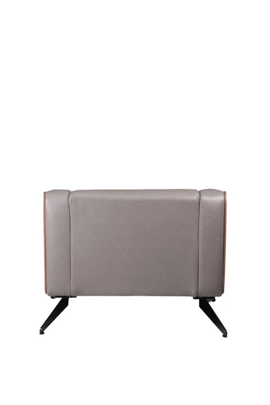 Koltukstilim   Sparrow Gri Deri Tekli Kanepe - Resim 4