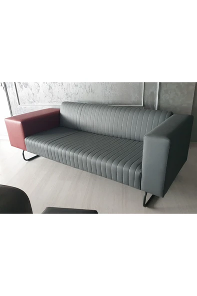 Koltukstilim   Crop Üç Kişilik Bekleme Koltuğu - Resim 2