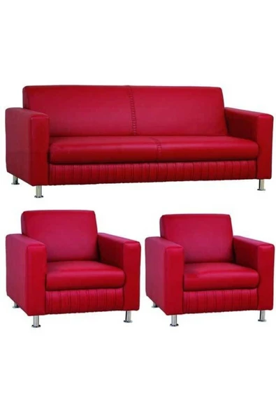 Koltukstilim   İnka Üçlü Ofis Koltuk Takımı ürün görseli