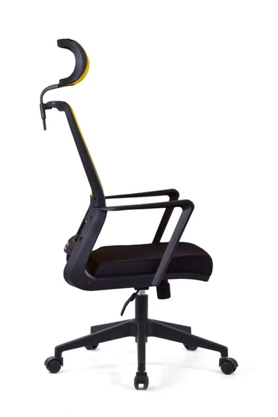 Koltukstilim Magenta Sarı Fileli Pls Makam Koltuğu Ofis Koltuğu - 3