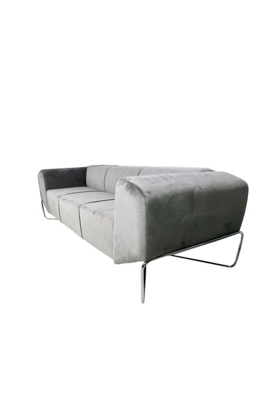 Koltukstilim   Elite Üçlü Gri Kumaş Kanepe - 3