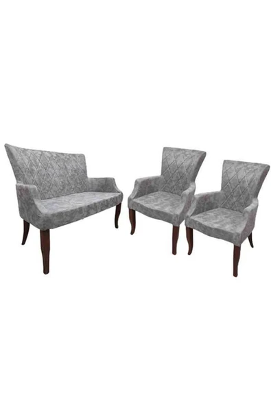 Koltukstilim Çay Seti Koltuk Gri