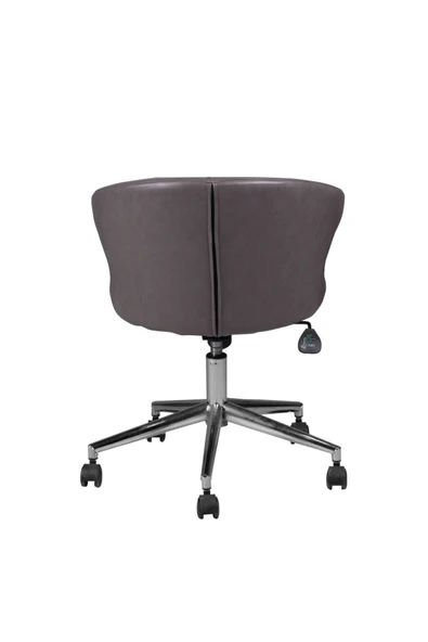 Koltukstilim   Serçe Gri Deri Toplantı Koltuğu - Resim 4