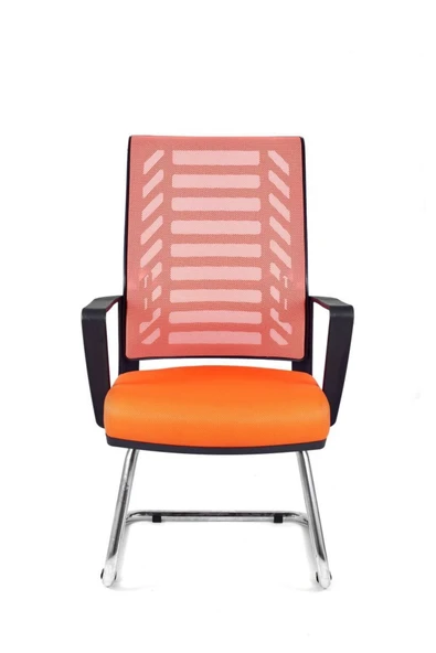 Koltukstilim   Gardena Turuncu Fileli Misafir Koltuğu Ofis Koltuğu