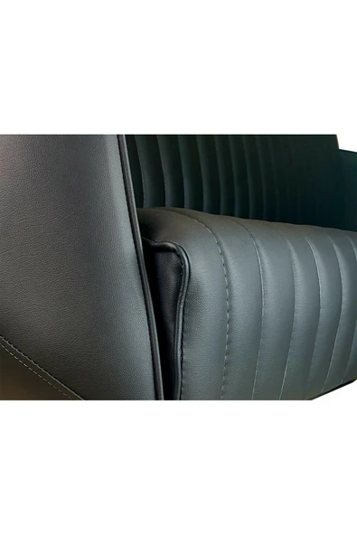 Koltukstilim   Likya Deri Üçlü Mağaza Bekleme Koltuk - Resim 3