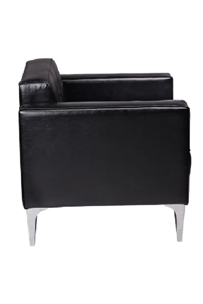 Koltukstilim   Manhattan Siyah Deri Tekli Kanepe - 4