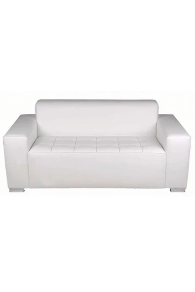 Koltukstilim   2 Kişilik Fuar Koltuğu Beyaz