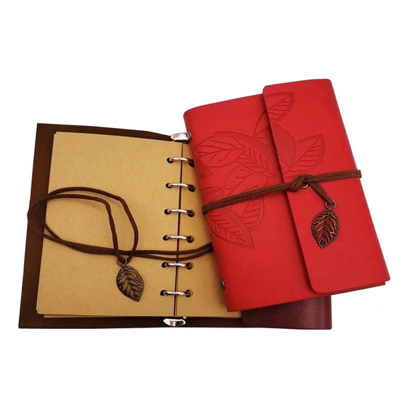 Küçük Boy Retro Deri Defter - 2
