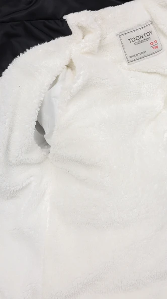 Toontoy Erkek Çocuk Kapüşonlu İçi Kürklü Mont - 11