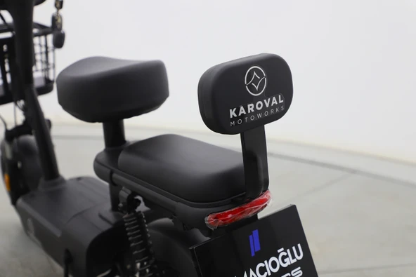 Karoval Kitty Elektrikli Motosiklet - Siyah - 9