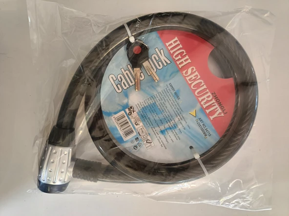 MOTOR VE BİSİKLET KİLİDİ SİYAH 25X1500 MM