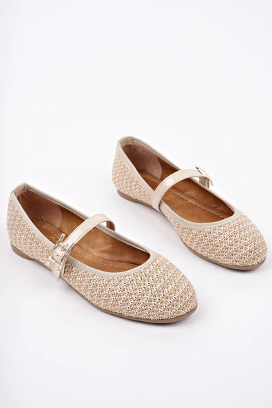 Muggo KAİF Tek Bantlı Kadın Günlük Hasır Babet - 2