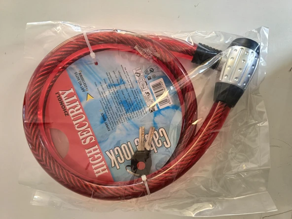 MOTOR VE BİSİKLET KİLİDİ KIRMIZI 25X1500 MM