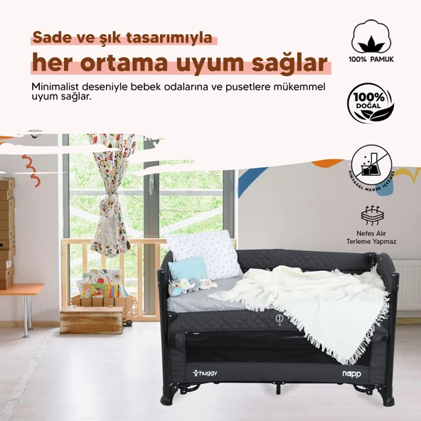 Huggy 4 Katlı %100 Pamuk Müslin Battaniye 100x130 - 10