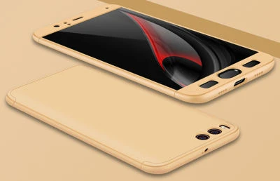 Xiaomi Mi 6 Kılıf 3 Parçalı Tam Koruma Şık Astrea Premium Sert Kapak Gold