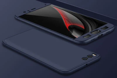 Xiaomi Mi 6 Kılıf 3 Parçalı Tam Koruma Şık Astrea Premium Sert Kapak Mavi