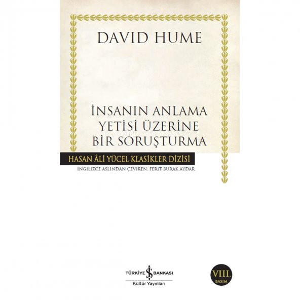 İş Kültür İnsanın Anlama Yetisi Üzerine Bir Soruşturma David Hume