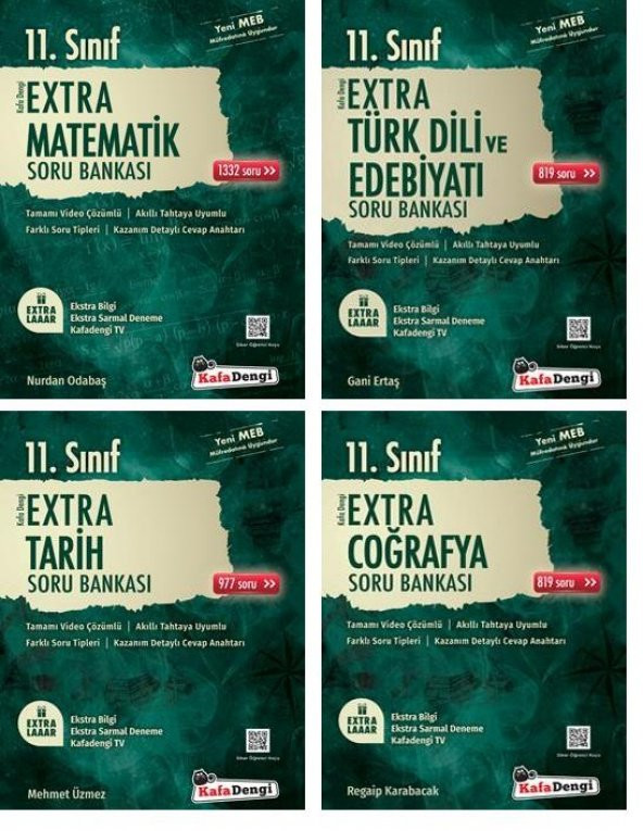 Kafadengi 11. Sınıf Sözel Eşit Ağırlık Extra Soru Bankası Seti 2023