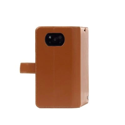 Samsung Galaxy S8 Kılıf Kapaklı ve Cüzdanlı Kar Delüxe Suni Deri Kapak Kahve