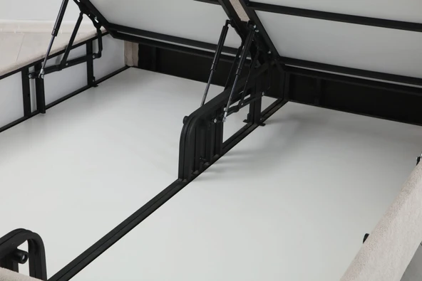 Minar Retro Baza Başlık - 160X200 Siyah Ayak-Coco03 -Yastık Coco11 - Resim 2