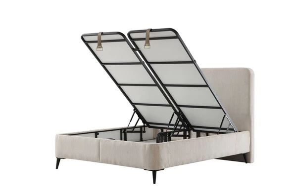 Minar Plus Baza Başlık Yatak Seti 160X200 - Siyah Ayak Pamira01 - Resim 3