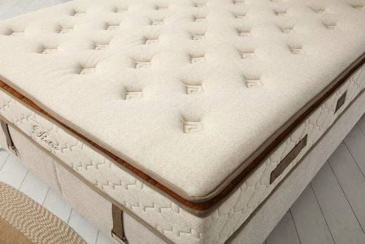 Minar Retro Baza Başlık Yatak Seti - 180X200 Ceviz Ayak-Coco03 -Yastık Coco08 - Resim 4