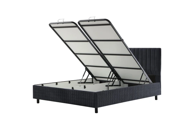 Minar Safir Bazalı Karyola 160*200 - Antrasit - Resim 2