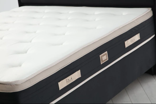 Minar Star Baza Başlık Yatak Seti 160X200 - Siyah Ayak Anka17 - Resim 3