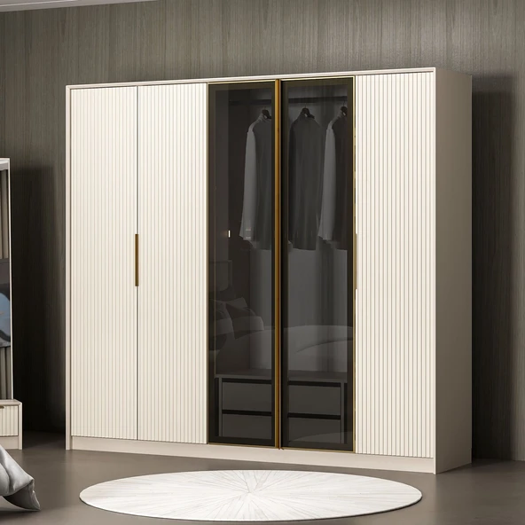 Minar Kale Luxe Soft 5K Mbrn+Cam Dolap-Kumtası