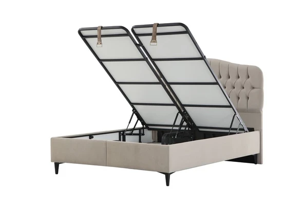 Minar İlkbahar Baza Başlık Yatak Seti 160X200 - Siyah Ayak Asya02 - Resim 3