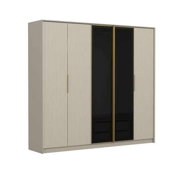 Minar Kale Luxe Soft 5K Mbrn+Cam Dolap-Kumtası - Resim 4