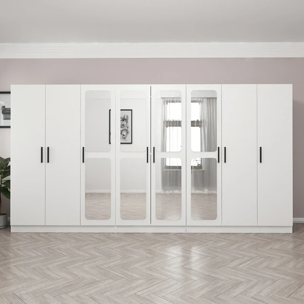 Minar Kale Zincir 8K 4 Aynalı 4Ç Dlp-Beyaz 3+2+3