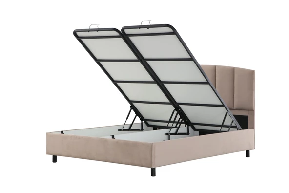 Minar Flow Baza Başlık Yatak Pedsiz 150X200 - Bej - 3