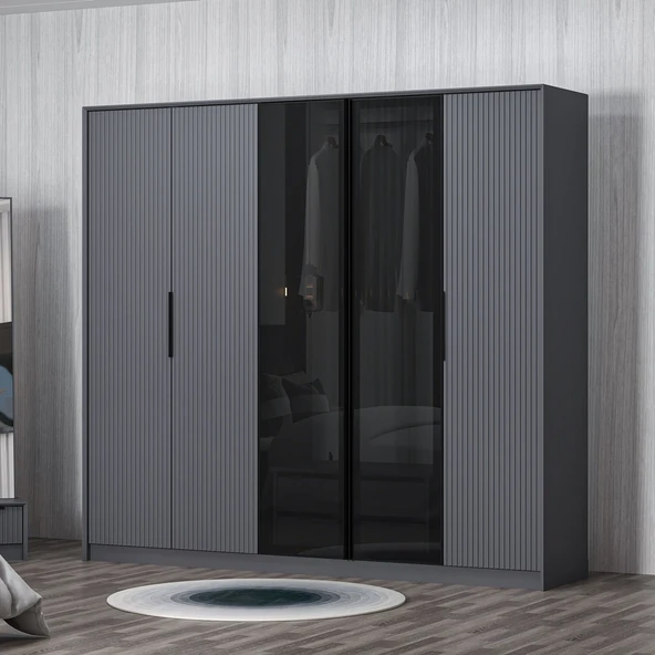 Minar Kale Luxe Soft 5K Mbrn+Cam Dolap-Antr