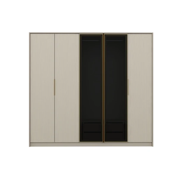 Minar Kale Luxe Soft 5K Mbrn+Cam Dolap-Kumtası - Resim 5