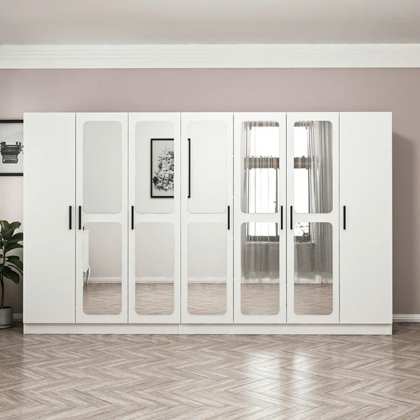 Minar Kale Zincir 7K 5 Aynalı 4Ç Dlp-Beyaz 3+4 ürün görseli 1